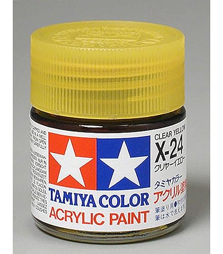Amazon.com: TAMIYA X24 81524 Acrylic Mini X24 Clear Yellow 1/3 oz