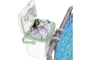 AISSLRO Portable Pool Cooler, Poolside Cooler Box, Insulated Hard Shell Ice Box with Handle, Keeps Drinks Cold Up to 72 Hours, Portable for Above Ground Pools, Beach, Camping, and Outdoor Parties