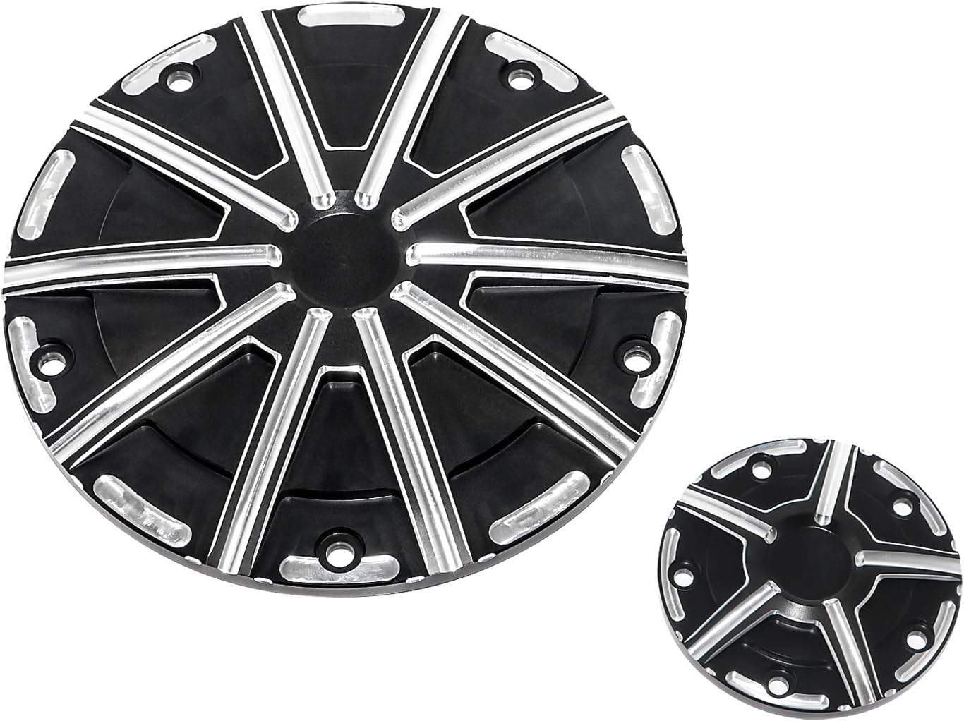 Senkauto 5 Hole Derby Timer Cover and Points Covers Kit for Harley 1999-2014 Harley Twin Cam Softail Touring Road King Electra Glide Dyna