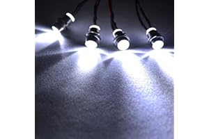 SHARE GOO ShareGoo 4Leds LED Light Headlights Taillight Kit Accessories Compatible with Traxxas HSP Tamiya Redcat RC4WD Axial SCX10 1/10 1/12 RC Car Truck Tank Crawler