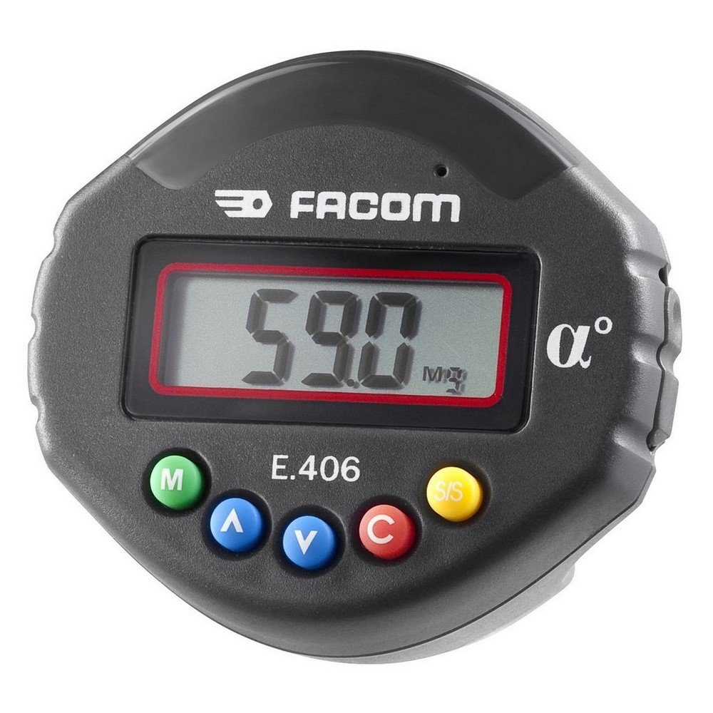 FACOM - Angular Adapter - E.406 - Angular Clamping - Accuracy ±2° - Angular Range 1-360° - Resolution 0.1° - Possible Presetting of 9 Angle Values - 50 Value Memory - with Box