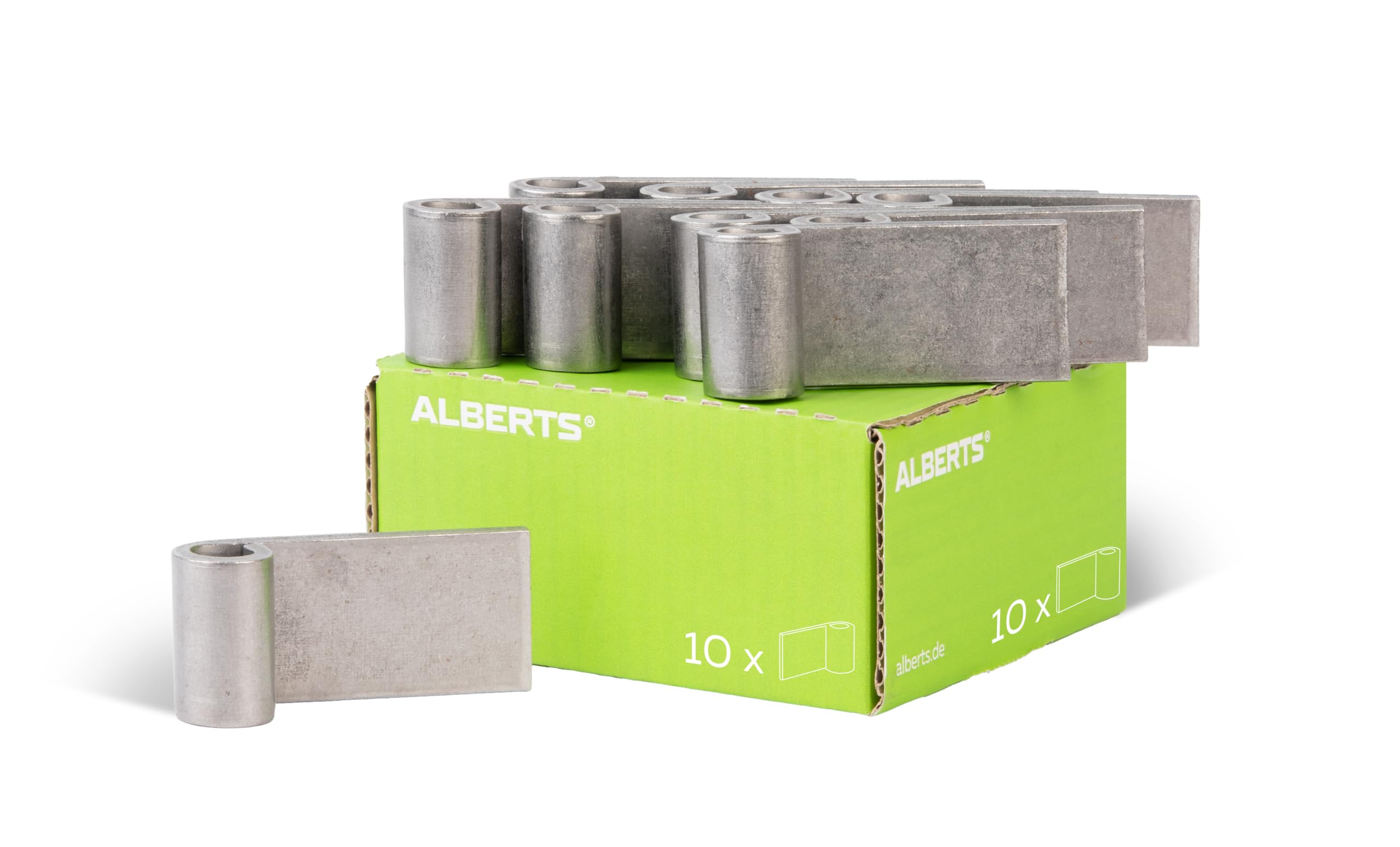 Alberts 859398 Weld-On Tape, Steel, Diameter 13 mm, Set of 10