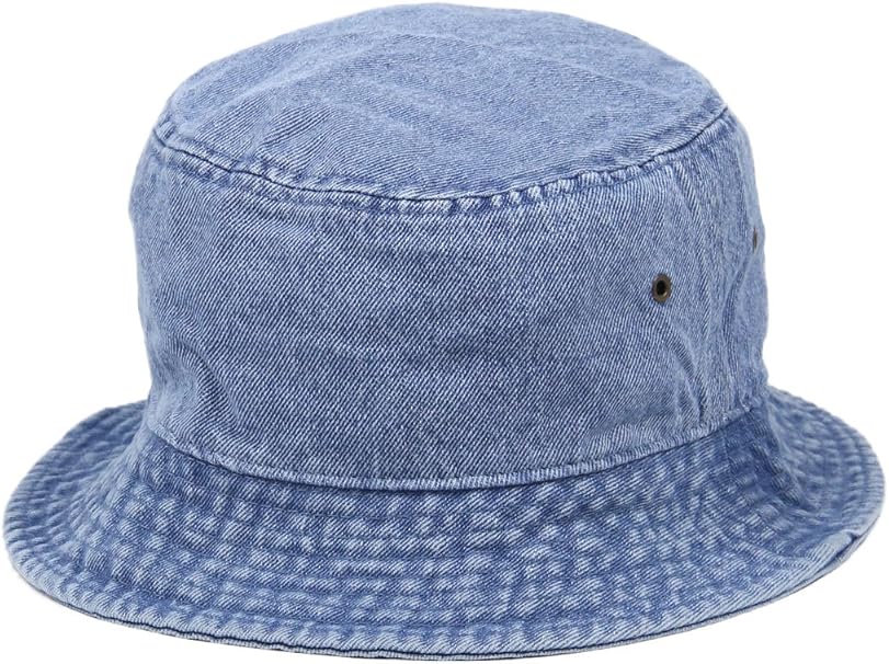 Amazon ニューハッタン 帽子 ハット バケットハット デニム メンズ ライト ブルー キャップ 通販