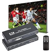 GGrozza Video Wall Controller, 4K 2X2 TV Wall Processor with HDMI+DVI+RS232 Input, Support 180&deg; Rotate, 4 HDMI Output Support Images Stitching 1x2 1x3 1x4 4x1 etc