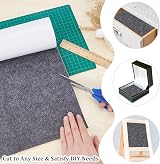 BENECREAT Gray Self-Adhesive Felt Fabric 40cmx2m 1mm Thick Shelf Liner view 5