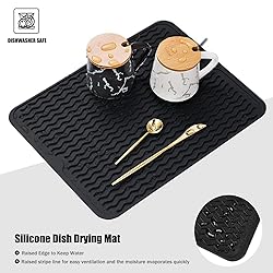Silicone Dish Drying Mat, Non-Slip Easy Clean Sink