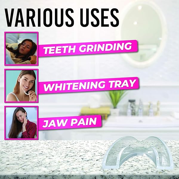 HONEYBULL ANTI GRINDING GUARD SET [6 PACK – THIN] COMES IN SMALLER SIZE FOR BETTER COMFORT | COMFORTABLE CUSTOM MOUTH GUARD FOR NIGHTTIME TEETH GRINDING