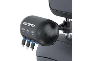 OHLPRO Multi Car Retractable Backseat 3 in 1 Car Charging Station Box Compatible with All Phones | iPhone | Samsung | Uber Taxi Lyft Turo Ride Share Customer Charging Dock Attach to Headrest