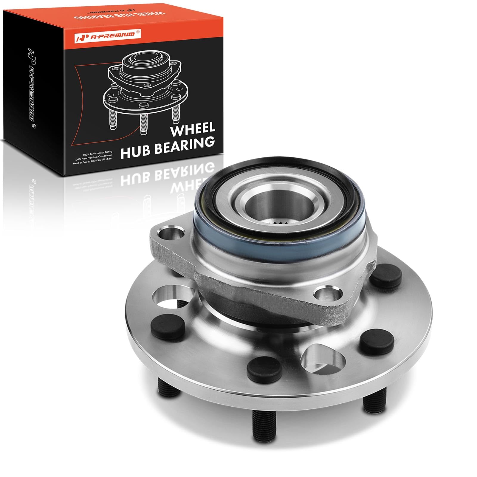 Photo 1 of A-Premium Front Wheel Bearing and Hub Assembly with 6-Lug Compatible with GMC & Chevrolet - 1988-1994 - Yukon Blazer K1500 K1500 Suburban K2500 K2500 Suburban