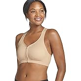 Jockey Women's Mid Impact Zip Front Sports Bra