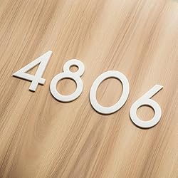 6 Inch House Numbers, Self-adhesive Mailbox Numbers