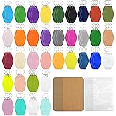 PEDOBALI 320 Pcs Blank Motel Keychain 35 Colors Sublimation Hotel Keychain with 105 Vintage Rhombus Hotel Key Chains 110 Packing Bag 105 Display Card for DIY Luggage Tag Craft Ornament