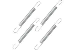 DZBQ 4 Pack 4 Inch 540183#61 Mechanical Extension Springs with Hook Ends, Steel Extension Spring, Small Extension Springs for Appliances, Automobiles, Boats, Toys, Tools, Machinery, Devices