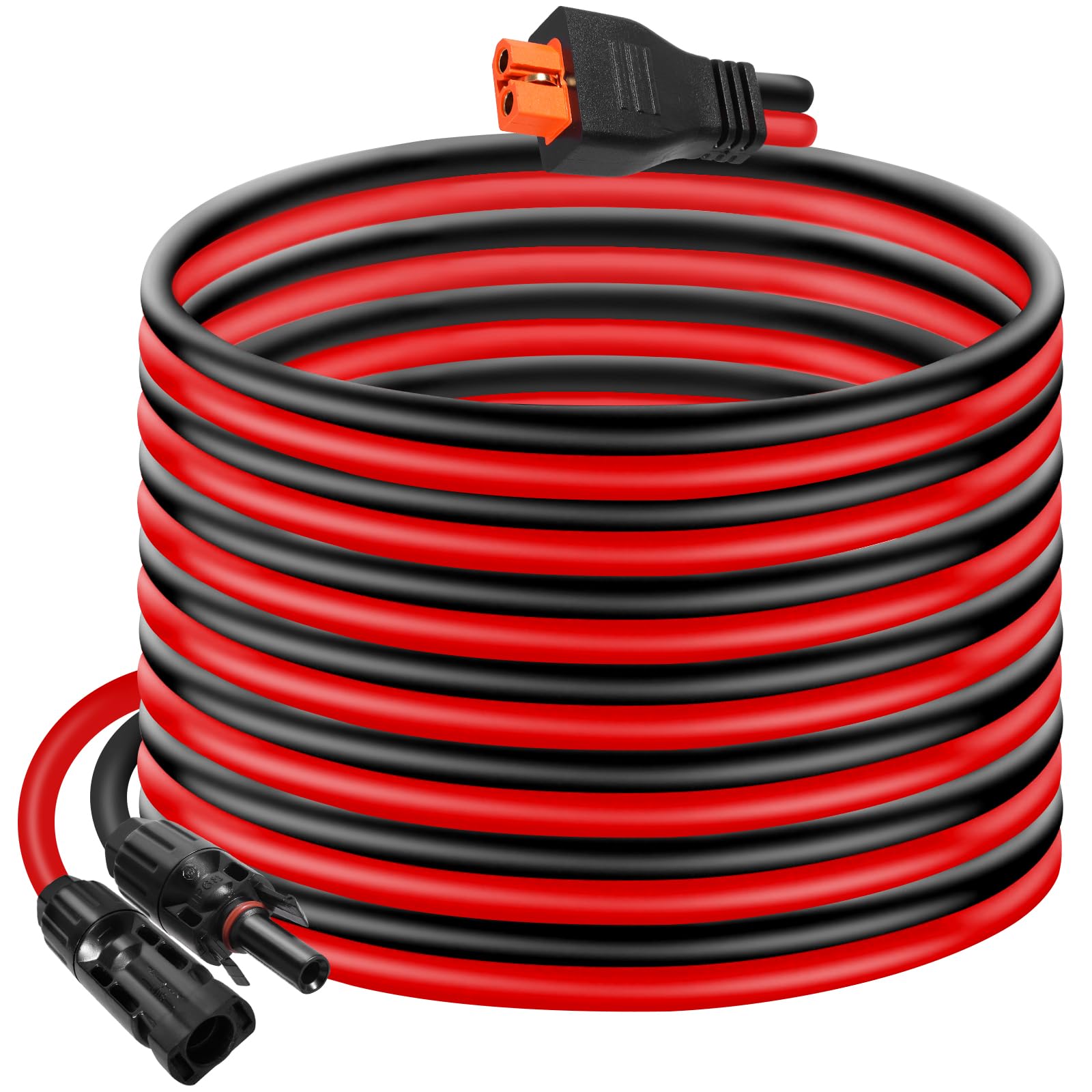 Photo 1 of 10AWG Tinned Copper Wire XT60i to Solar Panel Connector Extension Cable 25FT – Heavy-Duty Solar to XT60i Cable for RC Batteries, Drones, Solar Power Systems, and Renewable Energy Applications