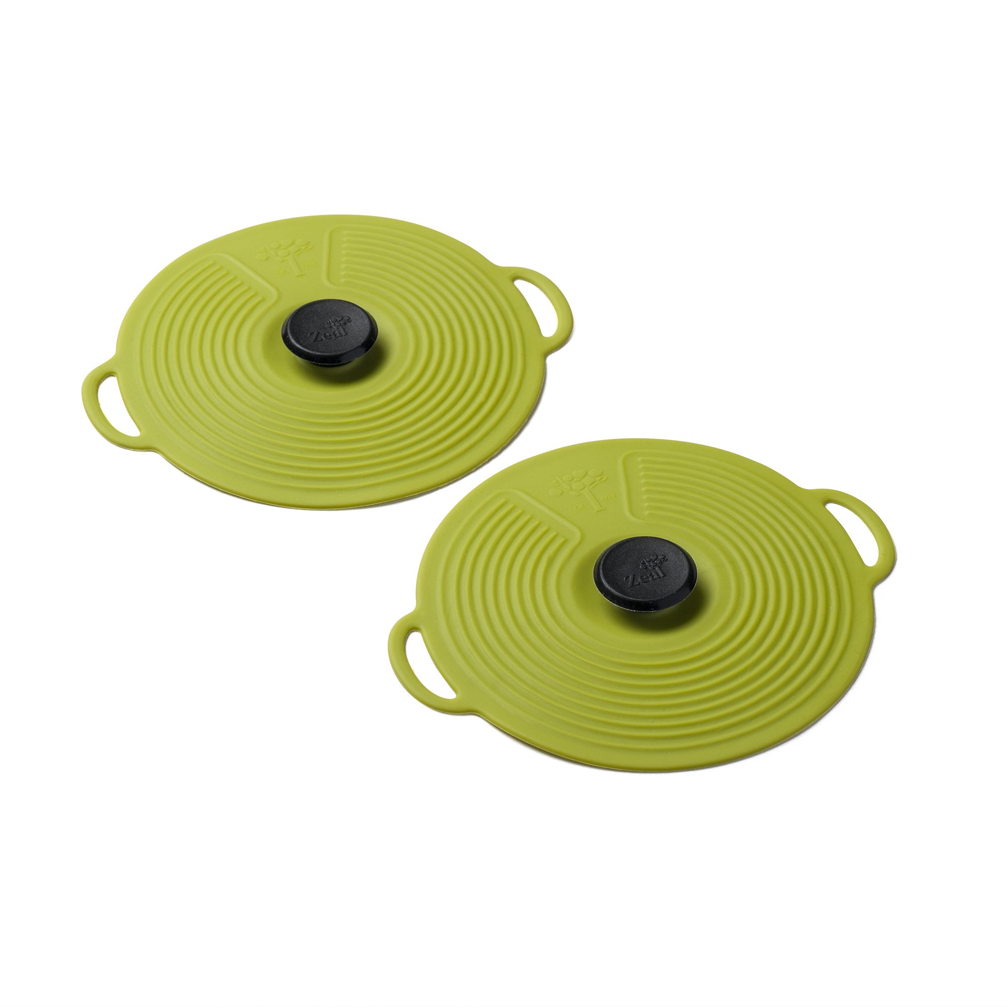 Zeal Silicone Keep Fresh Storage Airtight Seal Mini Lid Reusable Eco-Friendly Classic Design Set of 2 Lime (4”/10cm)