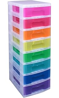Really Useful Plastic Storage Unit 5 X 12 Litre Drawer Color