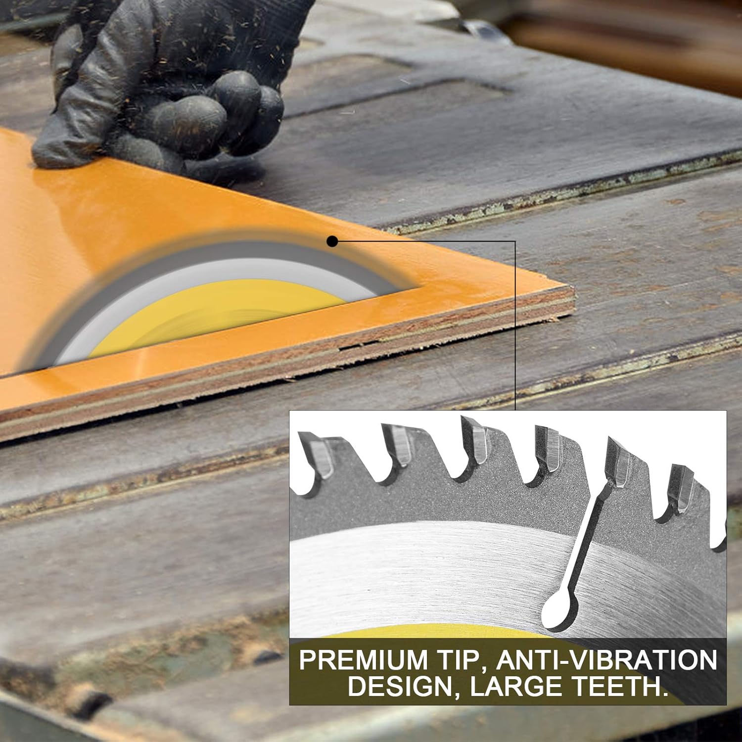 GoYonder 7 1/4 Inch Circular Saw Blade 60 Tooth TCT Carbide 7.25 Inch Saw Blades with 5/8 Inch Arbor for Cutting Wood: Industrial & Scientific