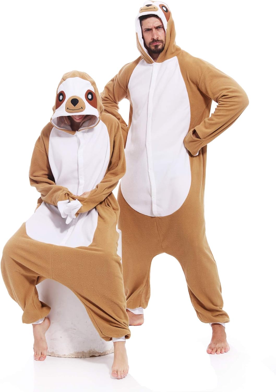 Amazon.com: Adult Sloth Onesies Pajamas Cosplay Animal Homewear