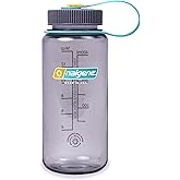 Nalgene Sustain Tritan BPA-Free Water Bottle Made with Material Derived From 50% Plastic Waste (using ISCC certified mass balance), 16 OZ, Wide Mouth, Aubergine
