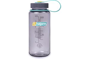 Nalgene Sustain Tritan BPA-Free Water Bottle Made with Material Derived From 50% Plastic Waste (using ISCC certified mass balance), 16 OZ, Wide Mouth, Aubergine