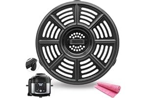 GSZN Air Fryer Rack for 6.5QT Ninja OS300/OS301/FD302/FD305/OP302 Foodi Pressure Cooker Air Fryers, Upgraded Air Fryer Grill Pan Crisping Plate Tray Insert Grate Grid Shelf for Ninja 6.5QT Air Fryer