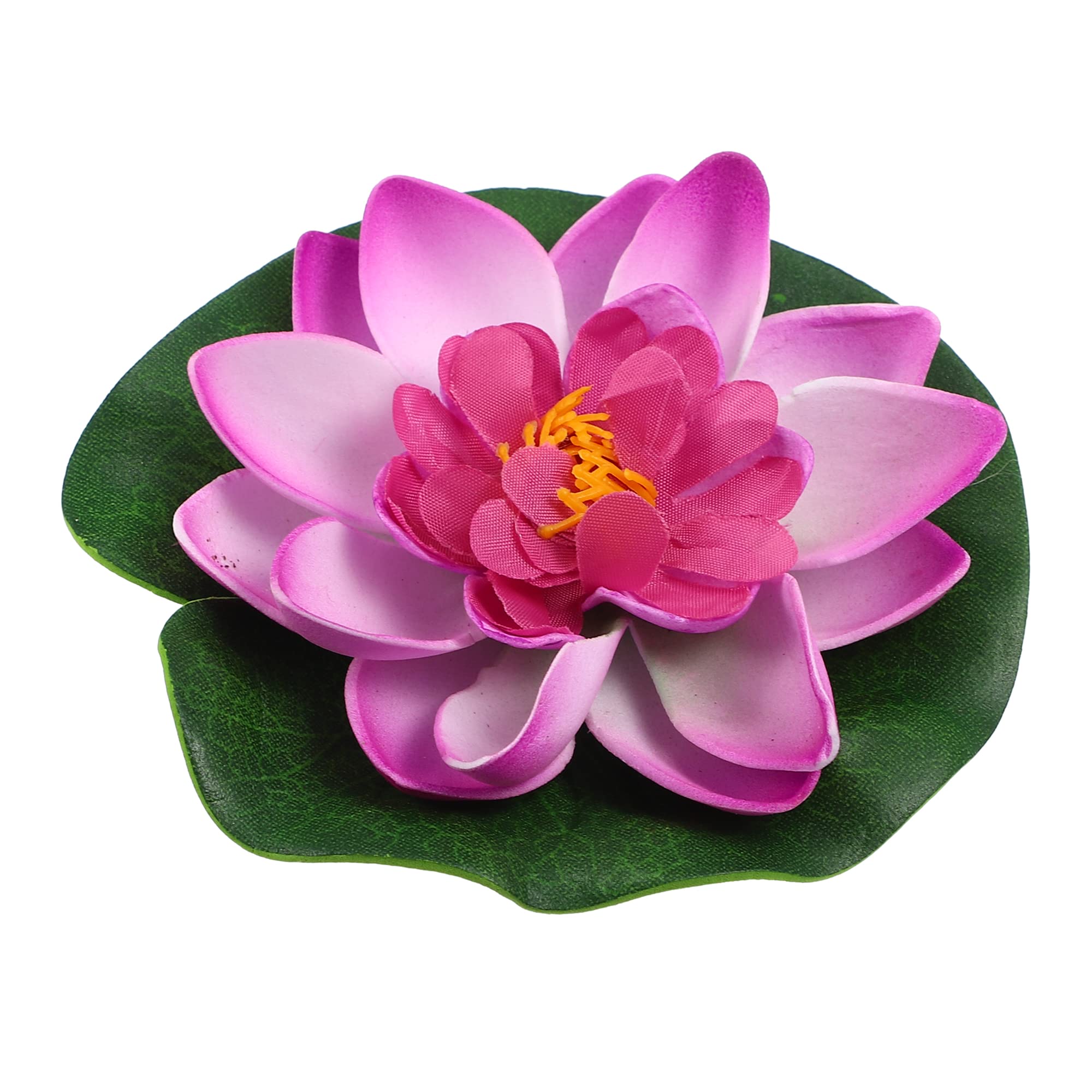 VOCOSTE 1pcs Artificial Floating Lotus Flower, Artificial Lotus Flower for Garden Ponds Pool Decoration, Purple, 3.9"
