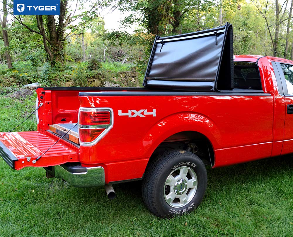 For Models Without Utility Track System Excl Raptor Series Styleside 6 5 Bed Tyger Auto T3 Tri Fold Truck Bed Tonneau Cover Tg Bc3f1020 Works With 2009 2014 Ford F 150 Truck Bed Tailgate Accessories