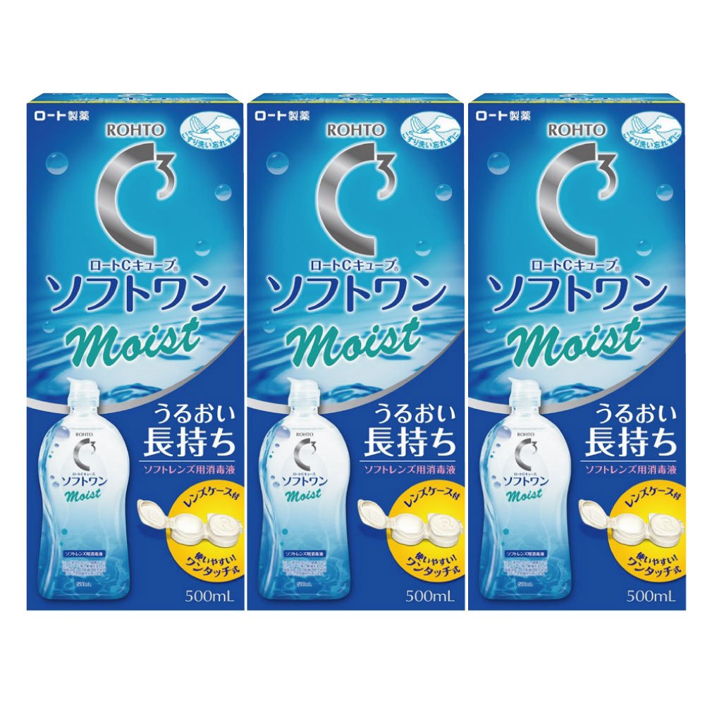 ロートCキューブソフトワンモイスト500ｍｌ×3本商品画像