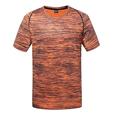 LUCKYCAT Herren T-Shirt atmungsaktives Sportshirt kurzärmliges und schnelltrocknendes Trainingsshirt mit enganliegender Passf