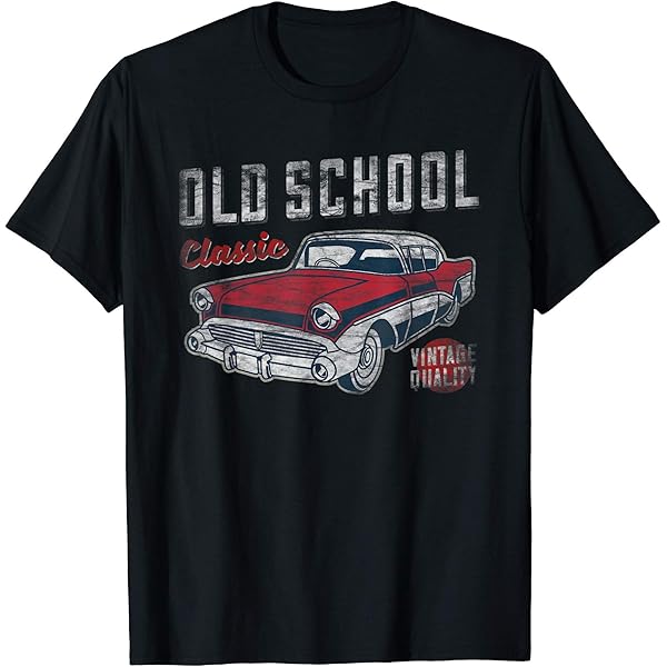 Amazon.com: Old School Classic - 50's American Car Graphic Men and