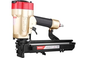 Meite 1-Inch Wide Crown 16 Gauge Pneumatic Heavy Duty Stapler, Air Construction Stapler 5/8" - 1 1/2" for Lathing Roofing She