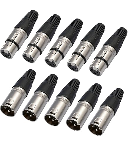 Amazon.com: Neutrik 6 NC3MXX & 6 NC3FXX 3 Pin Male & Female XLR