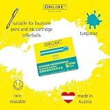 Online 17224/24 Turquoise Ink Cartridges 6 Pack Standard Pens view 3