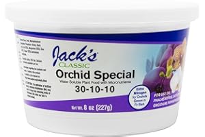 J R Peters Jacks Classic 30-10-10 Orchid Special Fertilizer, 8-Ounce