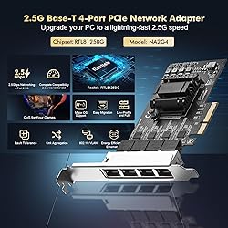 Binardat 4 Ports 2.5G PCIe Network