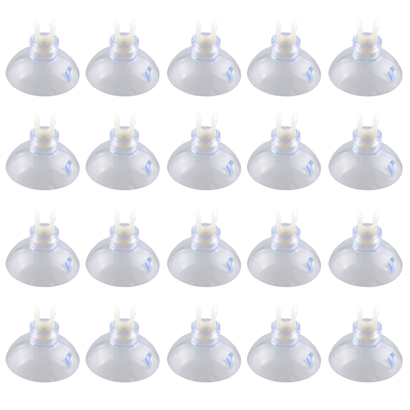 HALJIA 20PCS 5MM Aquarium Fish Tank Suction Cups Airline Hose Pump Air Line Tubing Holder