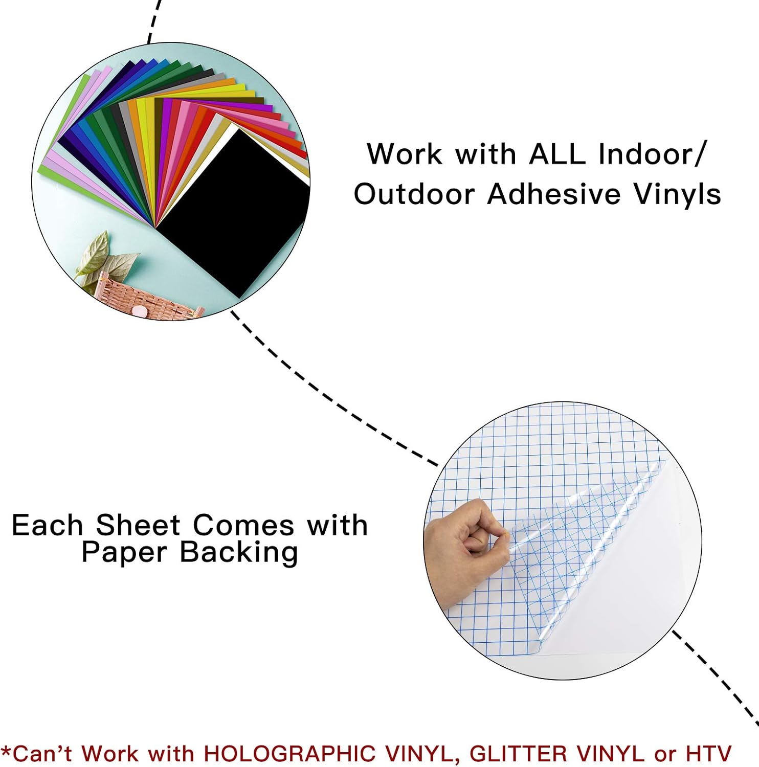 Transfer Tape for Vinyl 20 Pack 12'' x 12'' w/Blue Alignment Grid for Adhesive Vinyl, Medium Tack Vinyl Transfer Tape for Cricut, Silhouette Cameo by JANDJPACKAGING: Arts, Crafts & Sewing