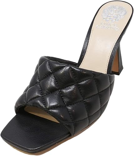 quilted heeled sandals