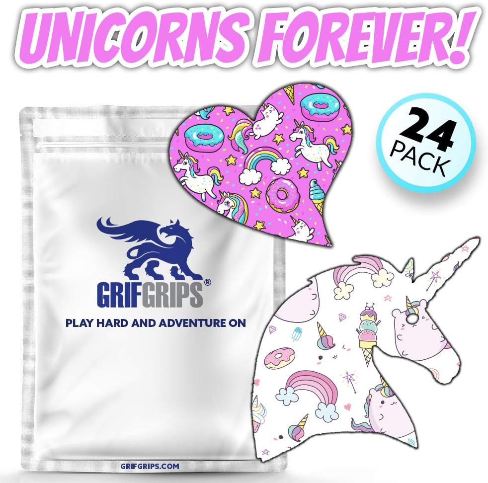 GrifGrips Unicorn Combo - Secure Adhesives for Your CGM (24 Pack) (Abbott Libre Pro)