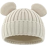 RUIKUNA Toddler Boy Winter Beanie Baby Knit Hat Warm Girl Beanies Newborn Cute Hats for Kids