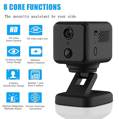 MAGENDARA Hidden Camera Mini WiFi Spy Camera 2K HD Spy Cam 360
