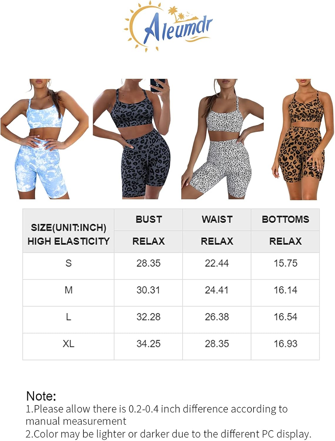Aleumdr Womens Yoga Outfits 2 Piece Set Workout Athletic Leopard Print Shorts Leggings and Sports Bra Set Gym Clothes at  Women’s Clothing store