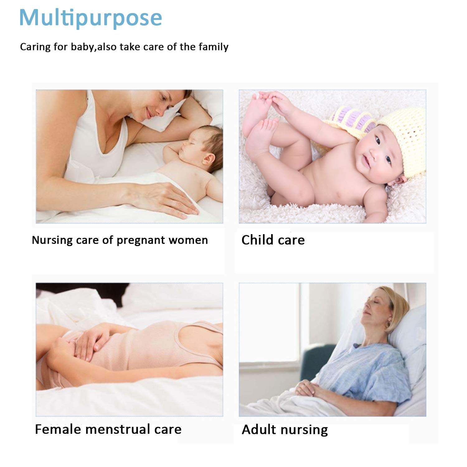 Baby Disposable Changing Pad, 100 Count Thicken and High Absorb Incontinence Changing Pad with Breathable, Waterproof, Soft Non-Woven Fabric, Underpad 13X18 inch- Extra Thick