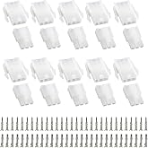 3-Pin Terminal Connector Kit - 10 Sets, Male &amp; Female with Crimp Terminals | Fits 18-24 AWG Wire Gauge, for Automotive, Industrial, Home Appliances