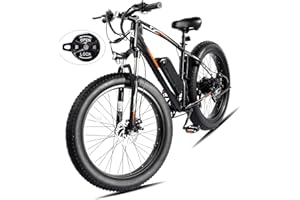 PEXMOR Electric Bike for Adults, 500W (Peak 750W) Electric Mountain Commuter Bicycle 48V 13AH Removable Battery, 50Miles 20MPH 27.5"/ 26" Fat Tire Ebike 7/21 Speed | Front Suspension, UL2849