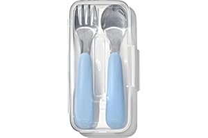 OXO Tot On-The-Go Fork and Spoon Set - Dusk