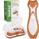 haakaa Baby Nail Trimmer Electric for Newborns/Toddlers/Children/Adults, Electric Baby Nail File with 6 Replacement Heads & S