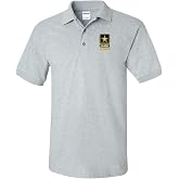 US Army Veteran Custom Personalized Embroidery Embroidered Golf Polo Shirt