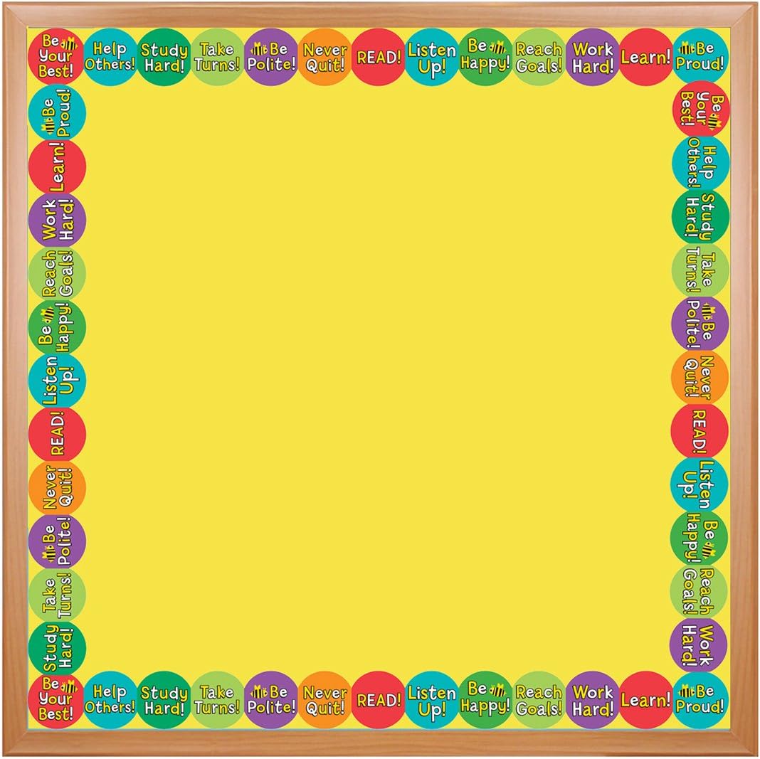 Hygloss Products Be Best Die-Cut Bulletin Board Border – Classroom Decoration – 3 x 36 Inch, 12 Pack