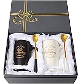 DIDOSJME Housewarming Gift New Home, First Home Gifts, New Beginning New Memories Coffee Mug Set, House Warming Gifts, 14 Oz